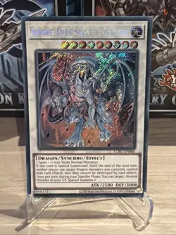 YuGiOh! Azure-Eyes Silver Dragon - Secret Rare 2020 Unlimited (LCKC-EN066) - Image 1
