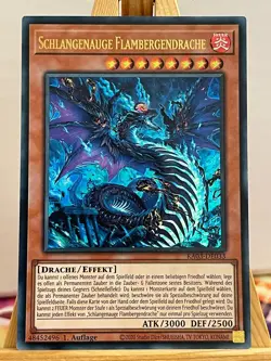 Schlangenauge Flambergendrache RA03-DE033 Ultra Rare Deutsch NM YUGIOH - Image 1