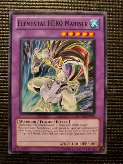 YUGIOH ELEMENTAL HERO MARINER LCGX-EN054 COMMON NM - Image 1