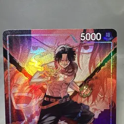 Portgas D Ace OP16-001 Leader Alternate Art The Time of Battle One Piece 🚀 Ship - Image 3