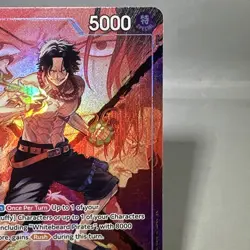 Portgas D Ace OP16-001 Leader Alternate Art The Time of Battle One Piece 🚀 Ship - Image 4