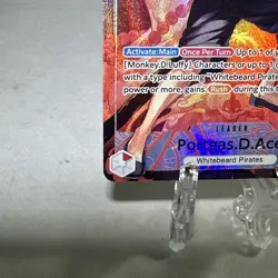 Portgas D Ace OP16-001 Leader Alternate Art The Time of Battle One Piece 🚀 Ship - Image 5