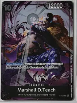 Marshall D. Teach (Event Pack Vol. 8) P-100 Promo Card One Piece Extra Grand - Image 1