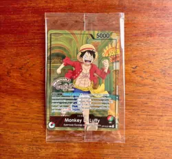 One piece card French Luffy Musee Grevin op13-001 promo sealed official - Image 1