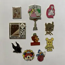 Authentic Disney Trading Pins Lot of 10 Pins No Duplicates No Scrappers As Shown - Image 1