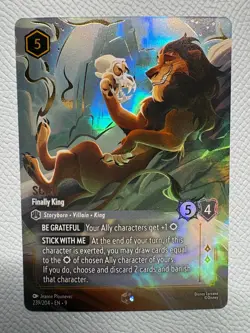 Scar Finally King ENCHANTED - Disney Lorcana - Fabled - 239/204 - Image 1