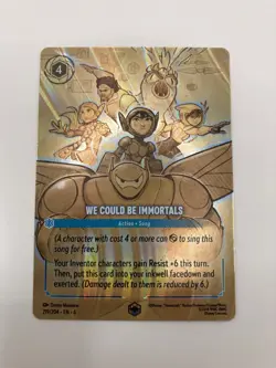 Disney Lorcana We Could Be Immortals (Enchanted) 219/204 Azurite Sea Holofoil - Image 1