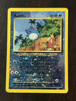 Pokemon TCG Marill 11/18 Southern Islands Promo Reverse Holo Basic HP 40 EN - Image 2