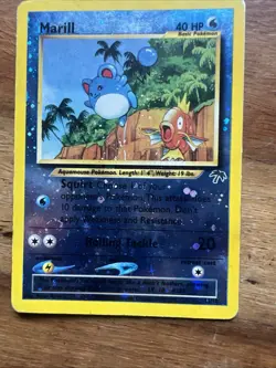 Pokemon TCG Marill Southern Islands Reverse Holo Rare Promo Card 11/18 - Image 1