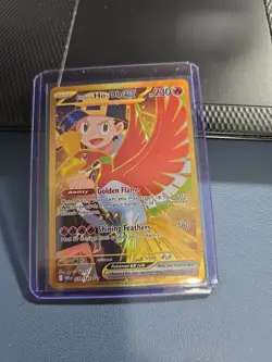Pokemon TCG Ethan's Ho-Oh EX Gold Hyper Rare 239/182 Destined Rivals Full Art - Image 1