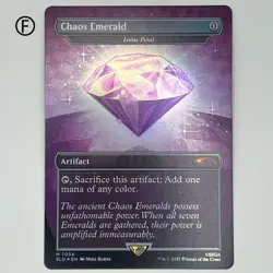 Mtg Chaos Emerald/Lotus Petal Borderlessfoilenglish Sld - Image 1