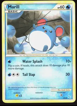 HGSS Trainer Kit: Gyarados & Raichu Marill (#24) 24/30 Common Pokemon NM/M - Image 1