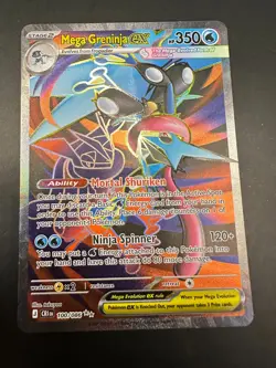 Pokemon TCG | Mega Greninja Ex | Full Art 100/086 | Chaos Rising - Image 1