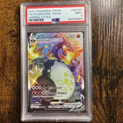 Charizard VMAX 2021 Pokemon Sword & Shield Shining Fates #SV107 PSA 9 - Image 1