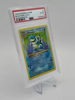 1999 POKEMON BASE SET SHADOWLESS HOLO #2 BLASTOISE PSA 4 - Image 3