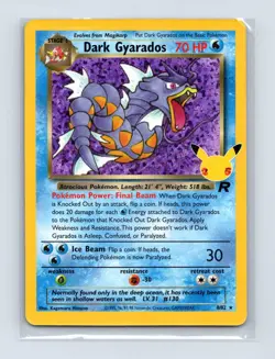 Dark Gyarados 82/82 Celebrations: Classic Collection Pokemon Holo LP - Image 1