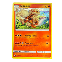 Arcanine 22/149 Holo Rare SM Base Set Pokemon Card TCG - Image 1