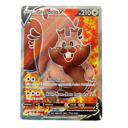 Greedent V (Full Art) Ultra Rare SWSH08: Fusion Strike 256/264 Pokemon Card TCG - Image 1