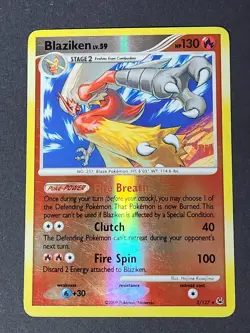 Blaziken 3/127 Reverse Platinum Rare Pokemon TCG - Image 3