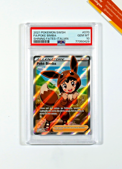 Pokemon PSA 10 Poke Bimba #070 Full Art Destino Splendente 2021 Italiano - Image 1