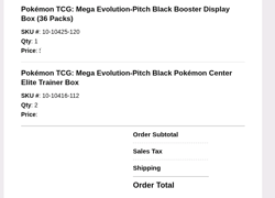Pitch Black POKEMON CENTER Elite Trainer Box PC ETB Presale - Image 2