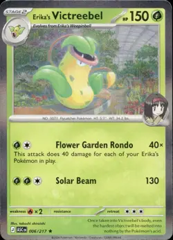 Erika's Victreebel 006/217 Rare Ascended Heroes Pokemon Holo Near Mint - Image 1