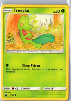 TREECKO 7/168 COMMON CELESTIAL STORM POKEMON SEKIO LP - Image 1