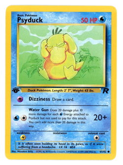 Psyduck - 1st Edition - 65/82 Team Rocket - WOTC - Pokemon TCG - 2000 - Image 1