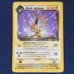 Dark Jolteon 38/82 - Team Rocket - Uncommon Pokemon Card - MP - Image 1