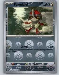 Pokemon TCG - Black Bolt #064/086 Pawniard Pokeball Reverse Holo - Image 1