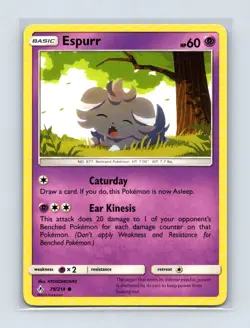 Espurr 79/214 Common Unbroken Bonds Pokemon Lightly Played - Image 1