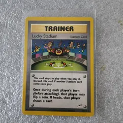 2000 POKEMON LUCKY STADIUM TRAINER 100/105 TRADING CARD - Image 1