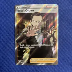 Pokemon TCG Boss's Orders (Full Art) 189/192 Rebel Clash Holo - NM - Image 1