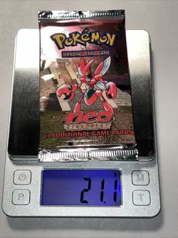 Pokemon Neo Discovery Booster Pack Scizor 21.1g HEAVY - Image 1