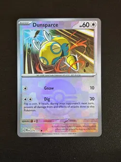 Dunsparce (Poke Ball Pattern) 079/131 Holo Prismatic Evolutions Pokemon Holo NM - Image 1