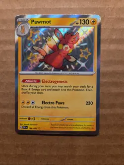 Pawmot - SV: Paldean Fates 144/091 - Pokemon TCG - NM - Shiny Holo Rare - Image 1