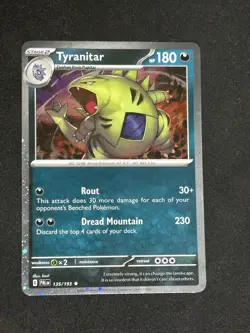 Tyranitar - 135/193 - Pokemon TCG Paldea Evolved (2023) NM-LP- Cosmos Holo Rare - Image 1