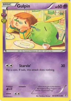 Gulpin RC12/RC32 Common Generations Pokemon Near Mint - Image 1