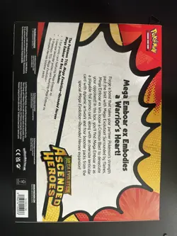 Pokemon TCG Mega Evolution Ascended Heroes Mega Emboar ex Box - Sealed - Image 2