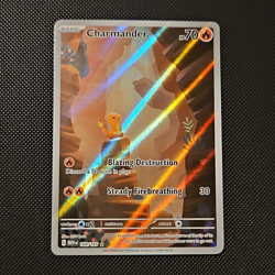 Pokemon Charmander 168/165 SV Scarlet & Violet 151 IR Holo Full Art - Image 1