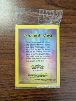 Ancient Mew SEALED - Pokemon The Movie 2000 Promo - Corrected Var - NM Holofoil - Image 2