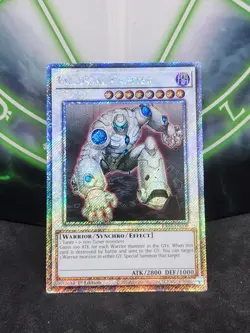 Yugioh Colossal Fighter Platinum RA03-EN200 Secret Rare 1st Edition NM - Image 1