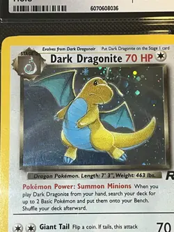Pokemon Dark Dragonite 5/82 CGC 8.5+ Holo Rare Head Swirl - Image 2