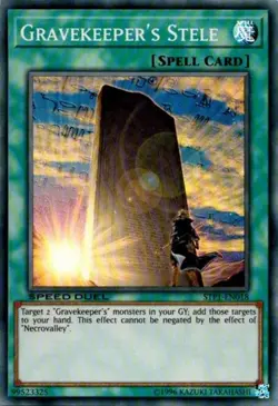 1x Gravekeeper's Stele - Unlimited NM Eng YuGiOh - Speed Duel TP1 - Image 1