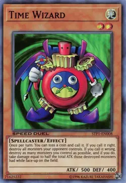 1x Time Wizard - Unlimited NM Eng YuGiOh - Speed Duel TP1 - Image 1