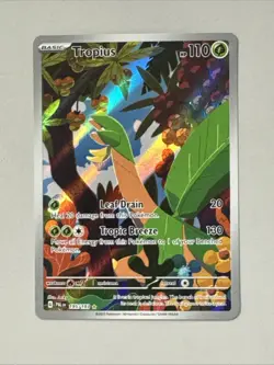 Pokemon Tropius Full Art Illustration Rare Holo 195/193 Paldea Evolved NM - Image 1