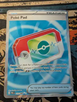 Pokemon Poke Pad Full Art Holo Trainer-Item POR 113/088 - Image 1