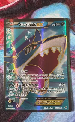 Sharpedo EX (152 Full Art) 152/160 XY - Primal Clash Holo - Image 1