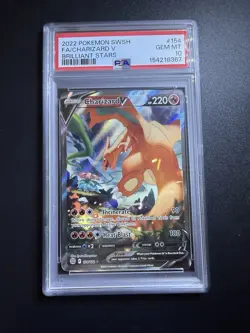 Charizard V 154/172 Alternate Full Art Brilliant Stars Pokemon English PSA 10 - Image 1