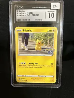 CGC 10 Pikachu 027/078 Pokemon Go 2023 English - Image 1